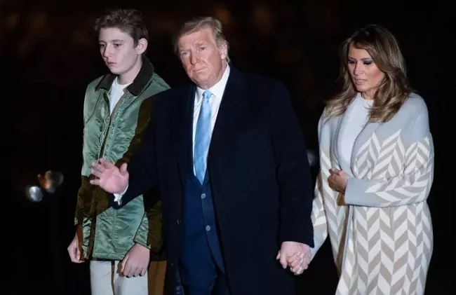 The Truth About Barron Trump's Height barron trump with his parents